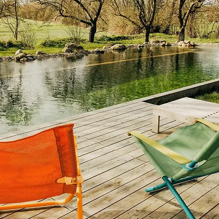 別荘 Haven With Swimming Pond Near Flensburg