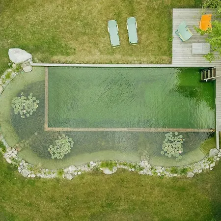 Haven With Swimming Pond Near Flensburg Nyaraló Steinbergkirche